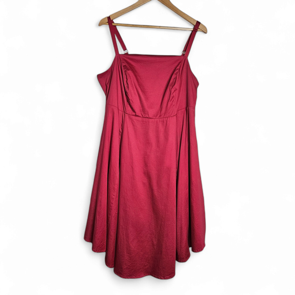 Torrid Women's Red Strappy Skater Dress Size 18